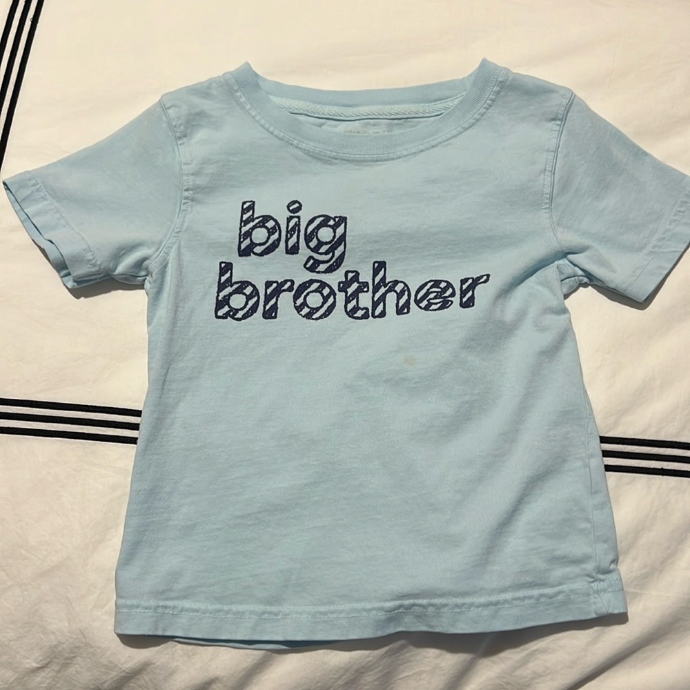 Mustard & Ketchup Kids Blue Big Brother T Shirt XXS